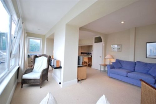 The view of the sitting room