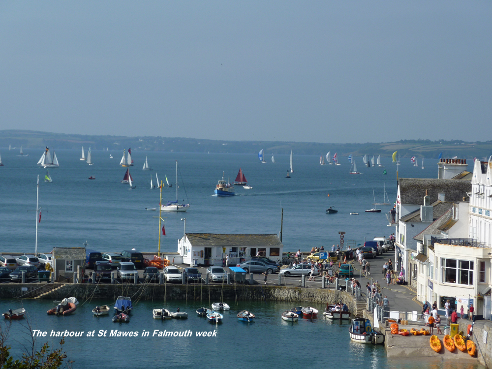 St Mawes harbour in Falmouth week