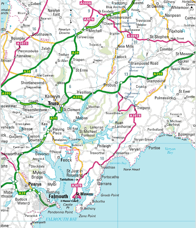 Map with Directions to Tantallon