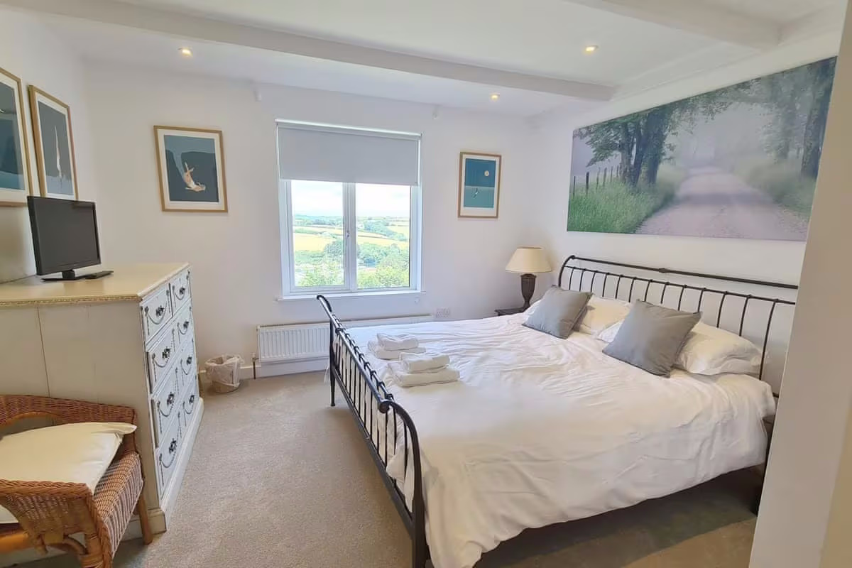 The master bedroom at Tantallon
